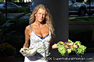 Katherine with big salad