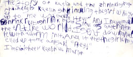 Kaelin and Shrink Ray Story