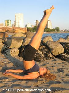 Katherine shoulder stands