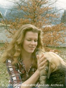 Young Katherine with dog